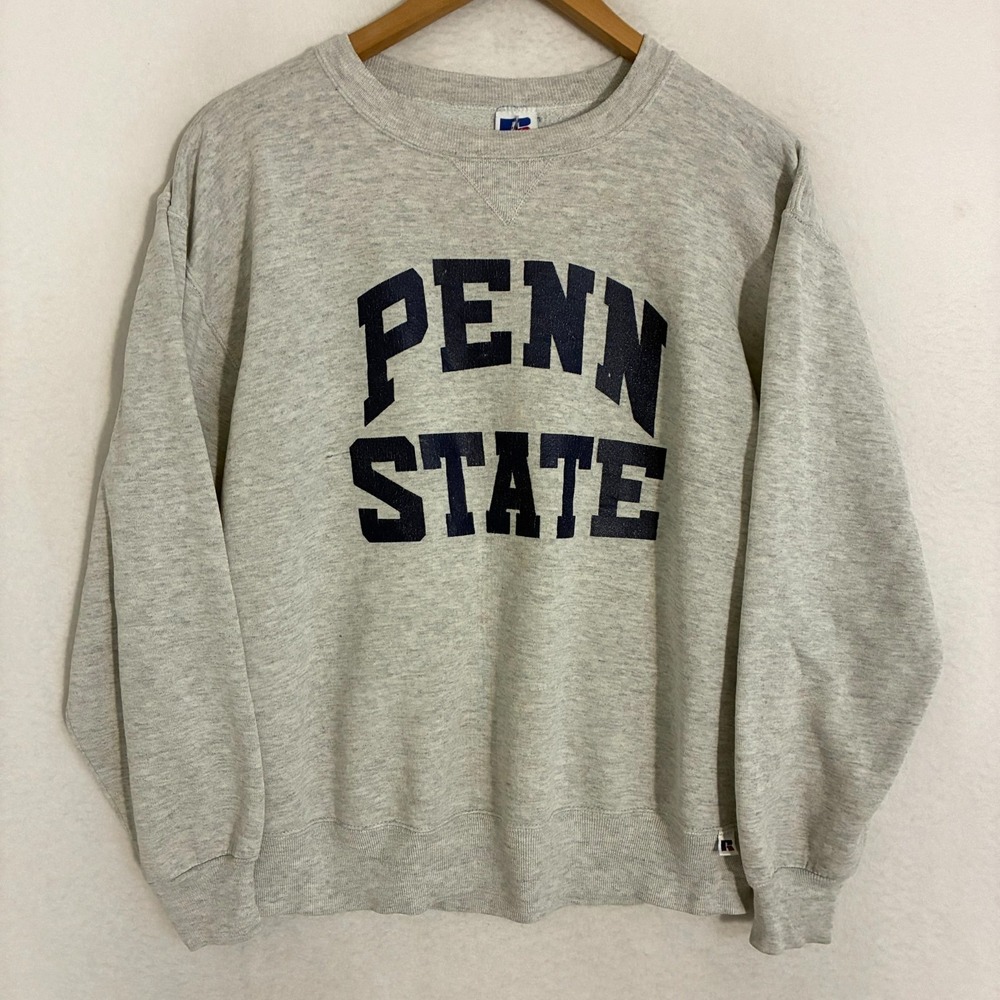 Vtg 90s Penn State Nittany Lions USA Made Sweatshirt L Pullover Sweater Russell